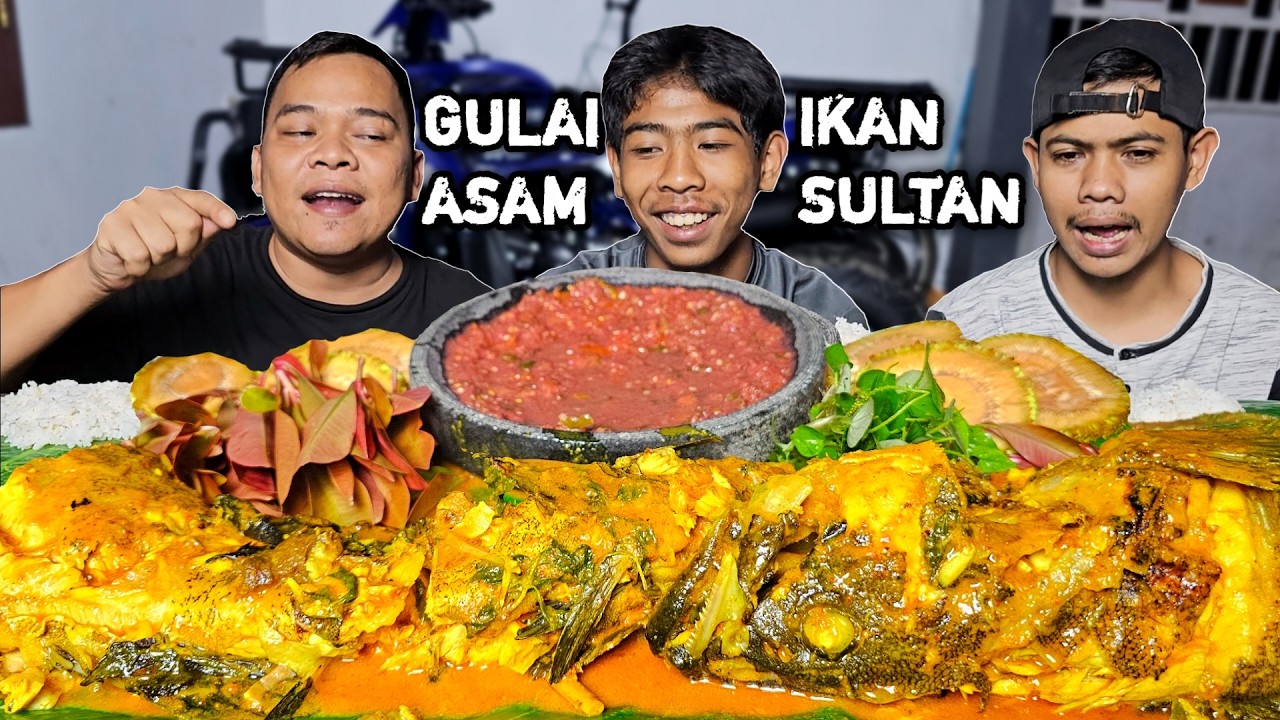 BENER2 IKAN SULTAN ! SAHUR MENU GULAI ASAM KERAPU + LALAPAN MENTAH, ENAK LEMBUT DAGINGNYA