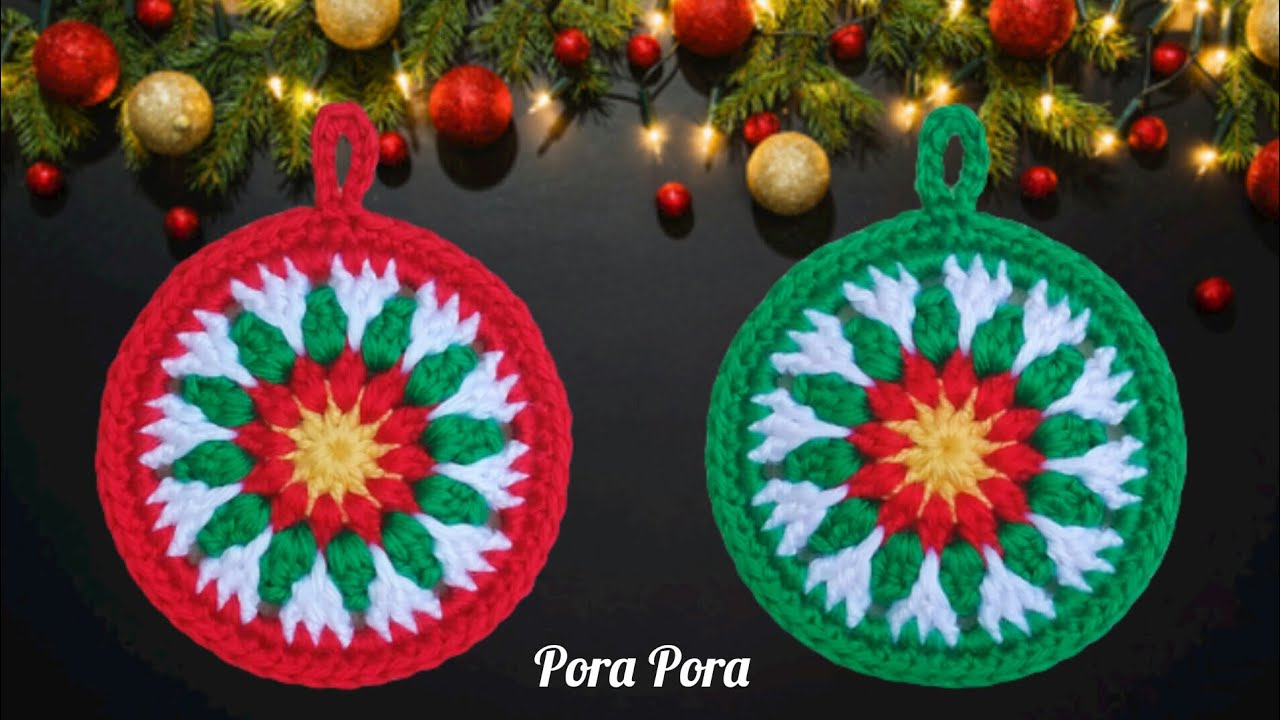 Crochet Christmas Baubles I Crochet Christmas Decorations I Crochet Christmas Ornaments