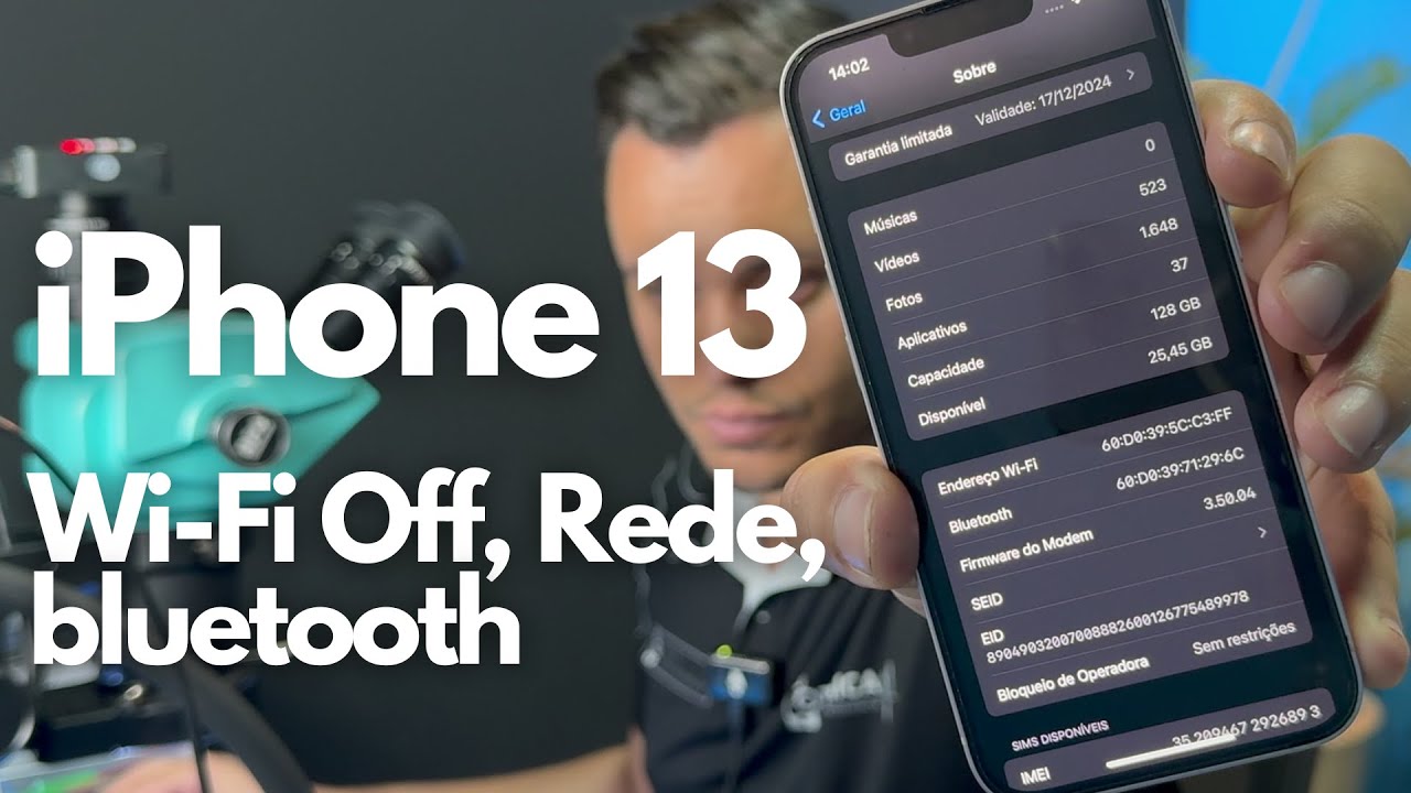 Completo Apple iPhone 13 Defeito Sem Wi-Fi, Bluetooth, Sem Sinal Rede.