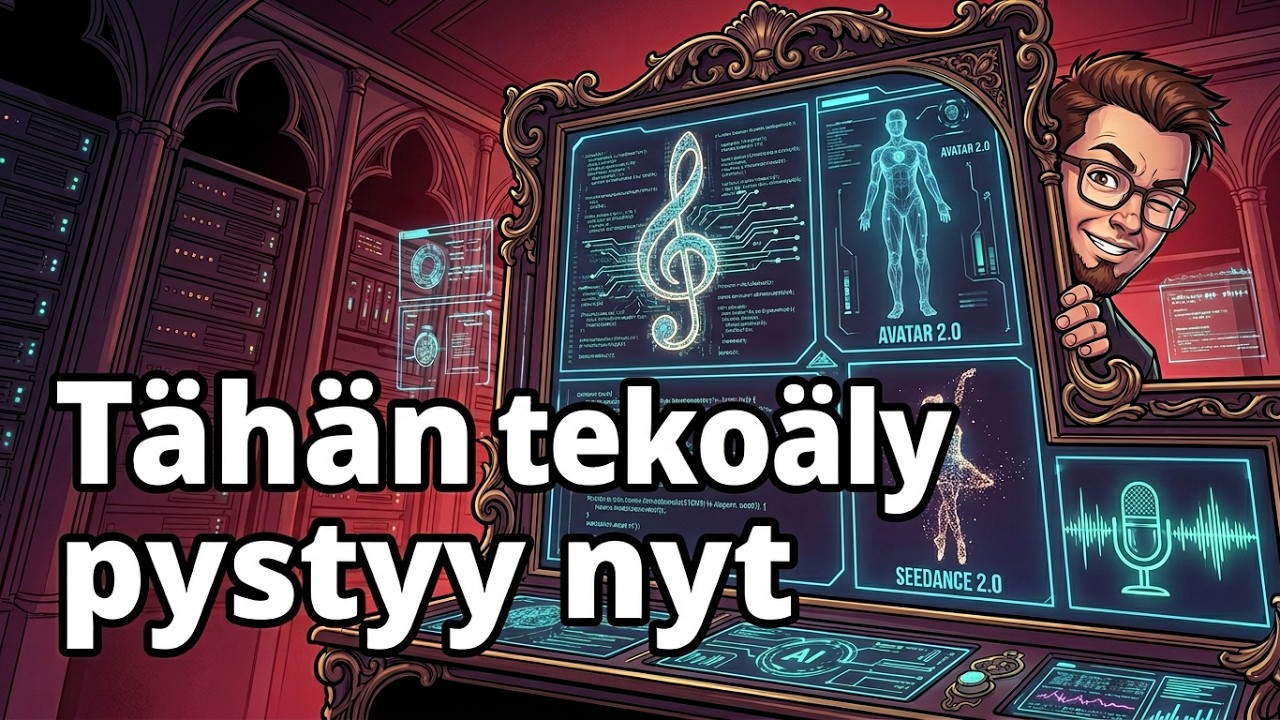 T&auml;h&auml;n teko&auml;ly pystyy (demoja mm. Seedance 2.0, Suno V5.5 ja muuta!)