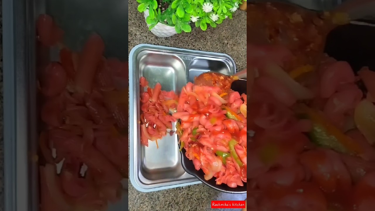 💓pink pasta lunch box #lunchboxrecipe #pastalunchbox #lunchboxideas #ytshorts #viral #tiffinboxideas