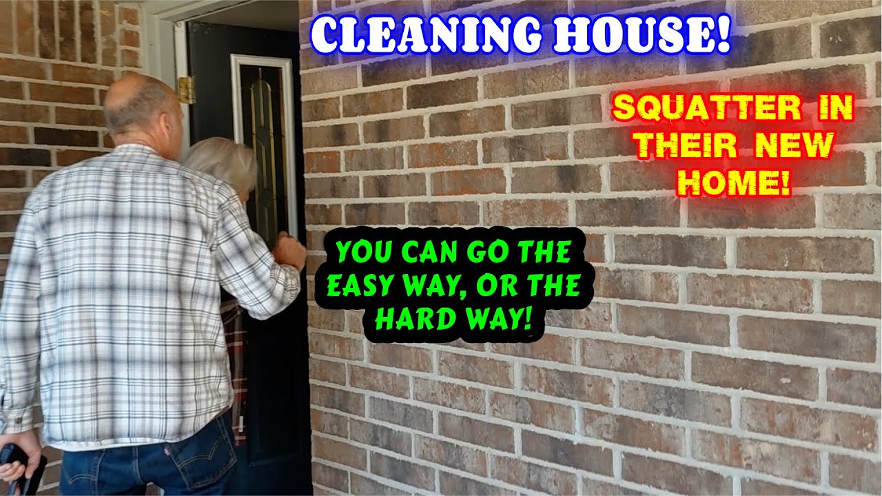 SQUATTER BARRICADES HIMSELF INSIDE HOME & WE TOOK OUT THE TRASH | squatter, new home, moving day |