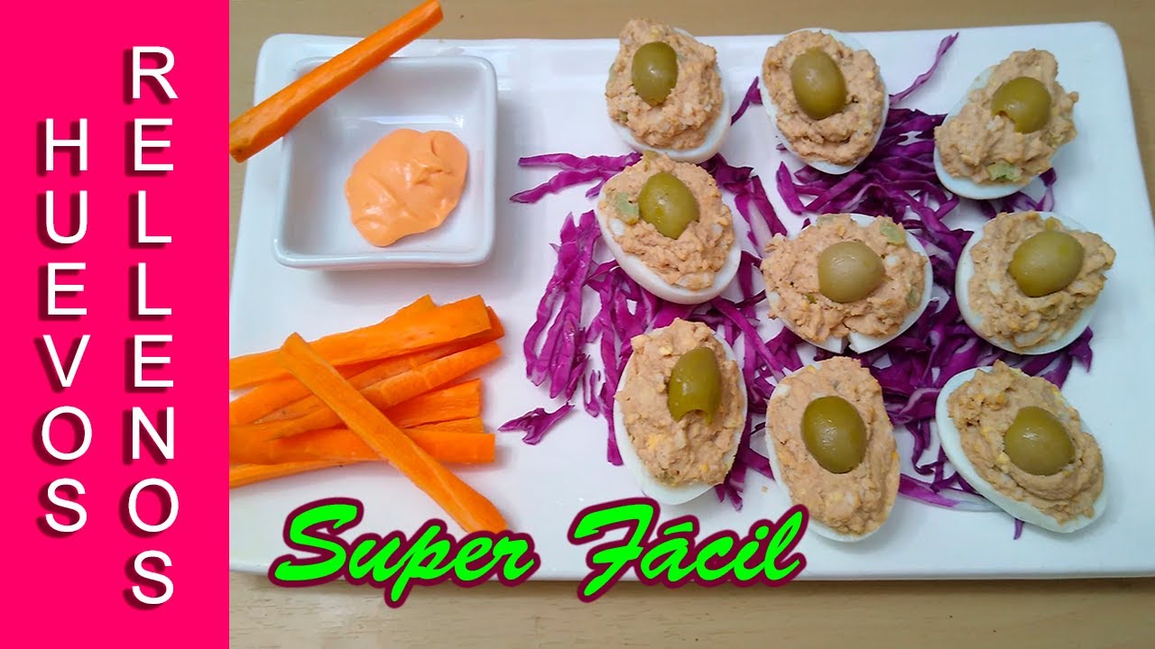 HUEVOS RELLENOS con paté - FACIL Y RAPIDO