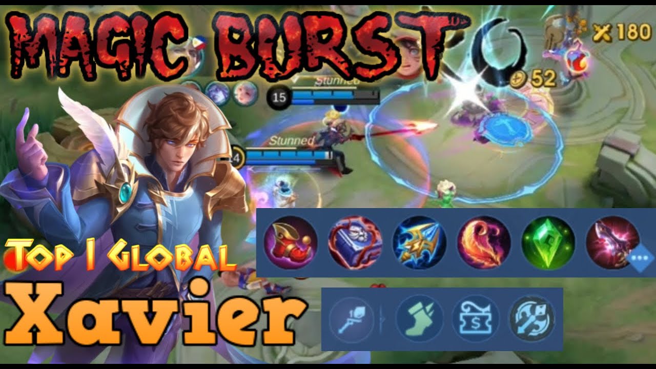 Magic Burst Top Global Xavier Mobile Legends Gameplay Tutorial Build Magic Damage | Shorts