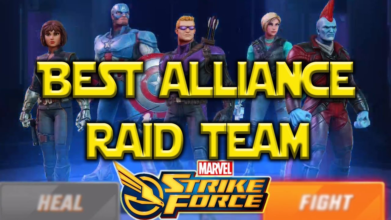 Best Team For Alliance Raid | Marvel Strike Force