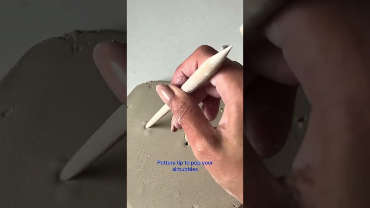 How to pop air bubbles in clay