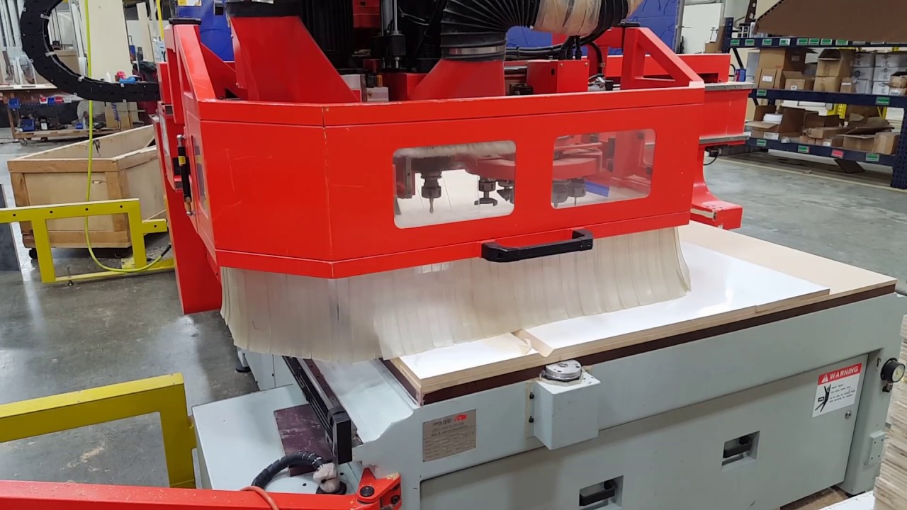 Mitering colorcore on a Omnitech CNC