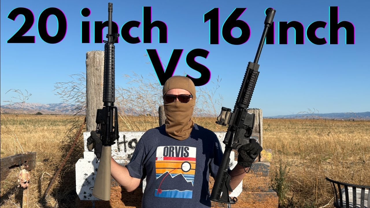 Как выглядит день стрельбы на полигоне: 20-дюймовый против 16-дюймового ствола