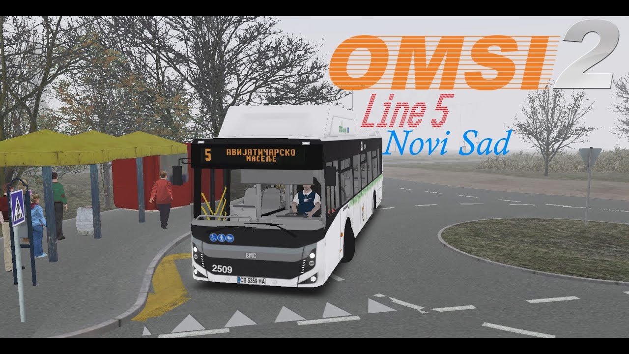 OMSI 2 | Line 5 - Novi Sad | BMC Procity 12 CNG 2509 |