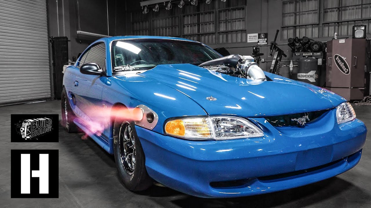 1500 horsepower 7 Second Turbo Drag Mustang... With LSX power