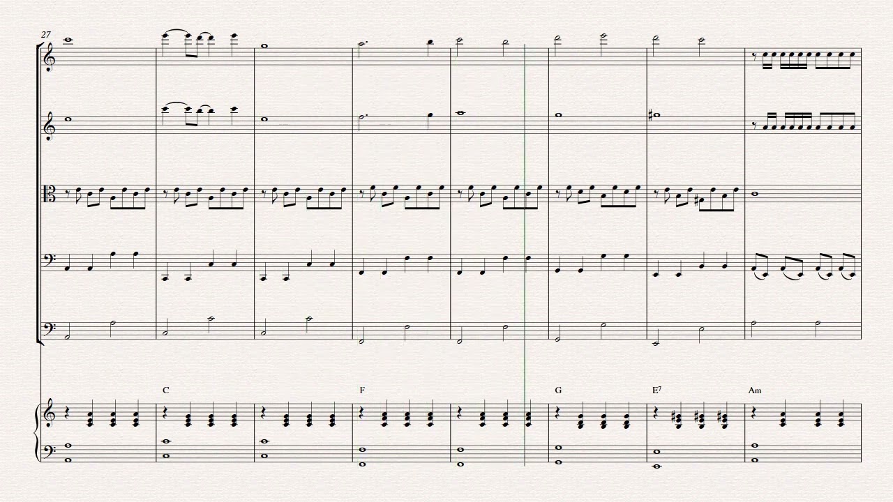 Gravity Falls Theme - String Quintet