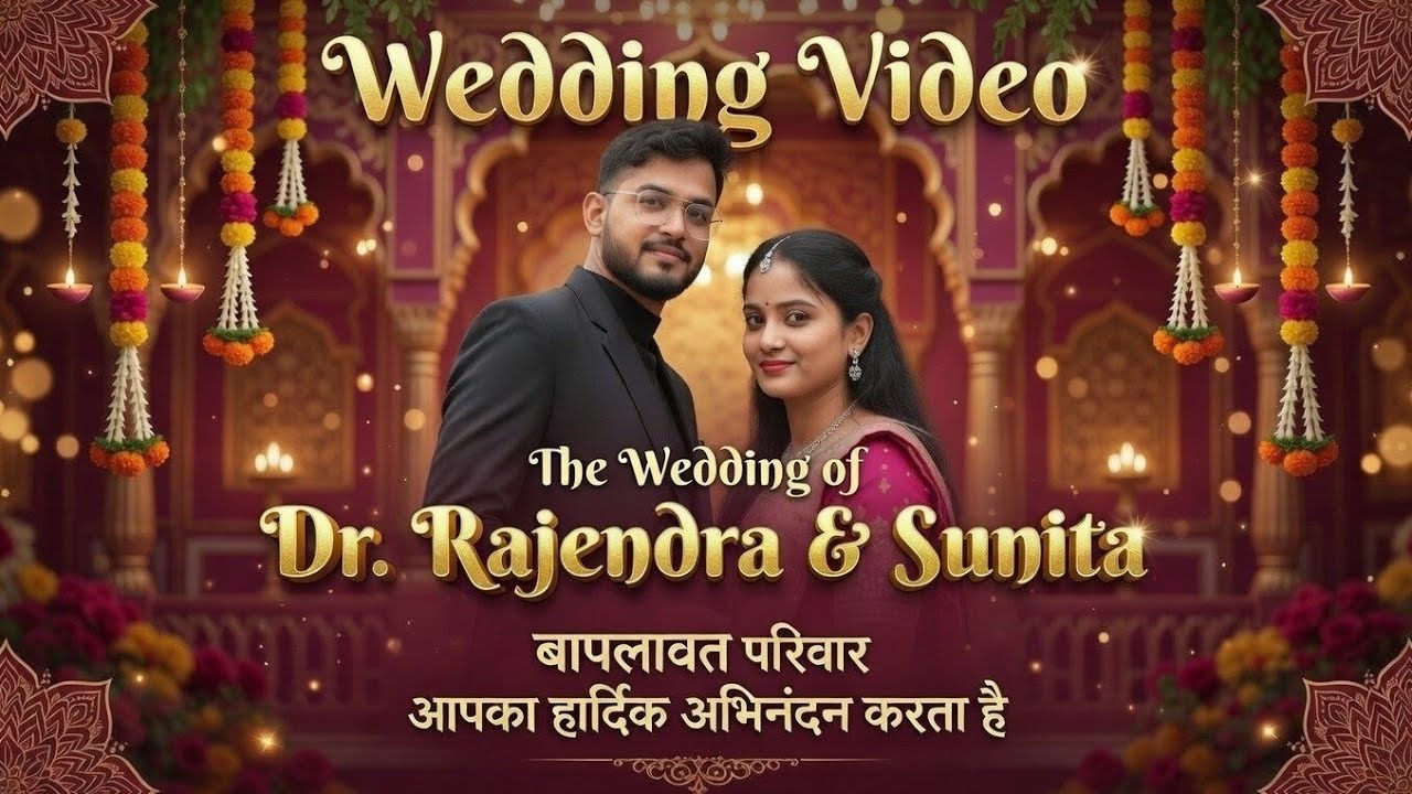 😍 Wedding Video of Dr Rajendra & Sunita | A Royal Love Story 💖✨#DrRajendra #SunitaWedding 