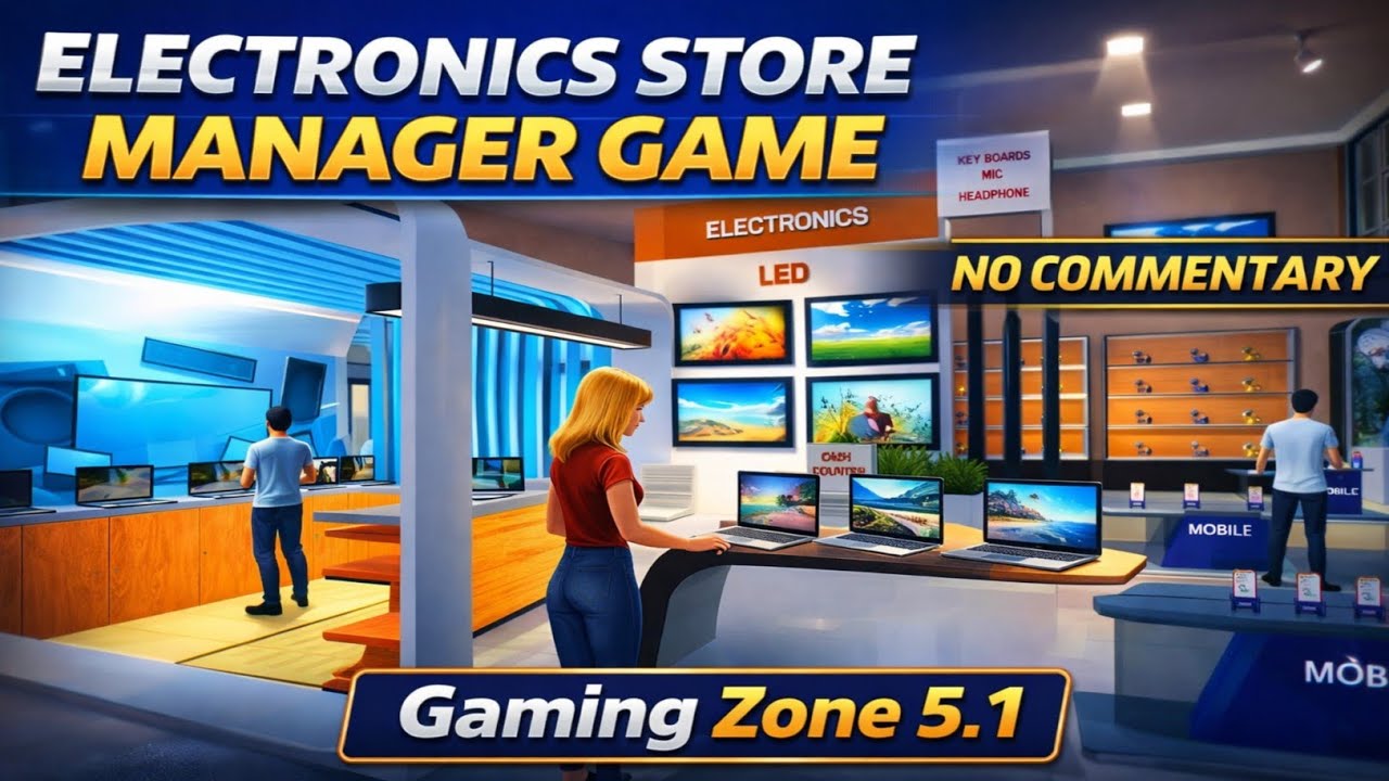 Electronics Store Manager Game Gameplay | Ultra Realistic Graphics | No Commentary | Gaming Zone 5.1