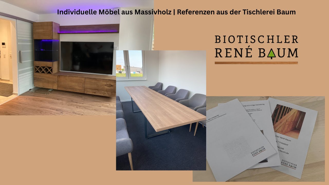 Individuelle Möbel aus Massivholz | Referenzen aus der Tischlerei Baum