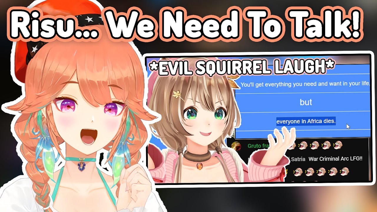 Kiara is Concerned About How Crazy Risu is After Watching This Clip [Risu, Kiara | Hololive ID/EN]