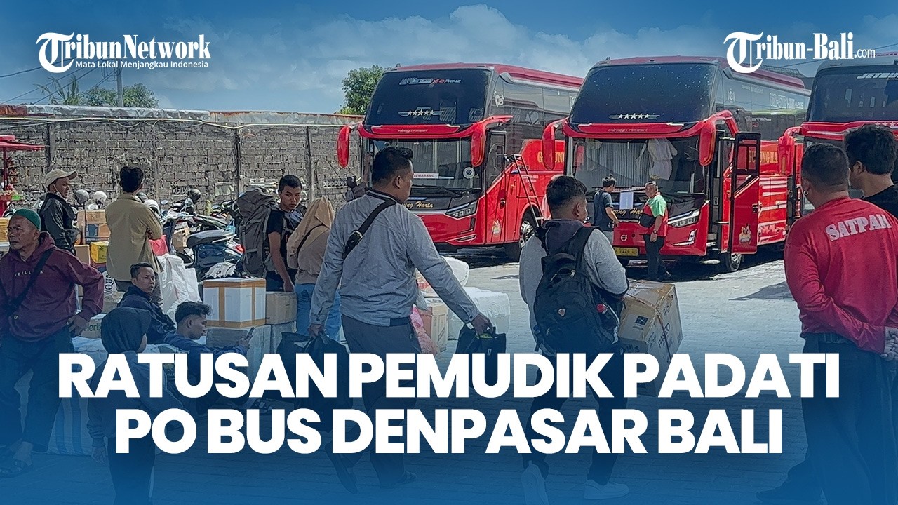 Ratusan Pemudik Padati PO Bus Denpasar Bali, Harga Tiket Keberangkatan Naik 90 Persen