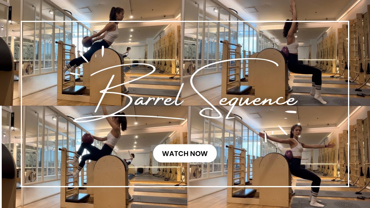 [필라테스 고인물의 바렐 미니볼 시퀀스] 허리 안좋으신분 추천/허리 강화 운동/ 하체 코어 내전근 팔 등 근육 사용 시퀀스