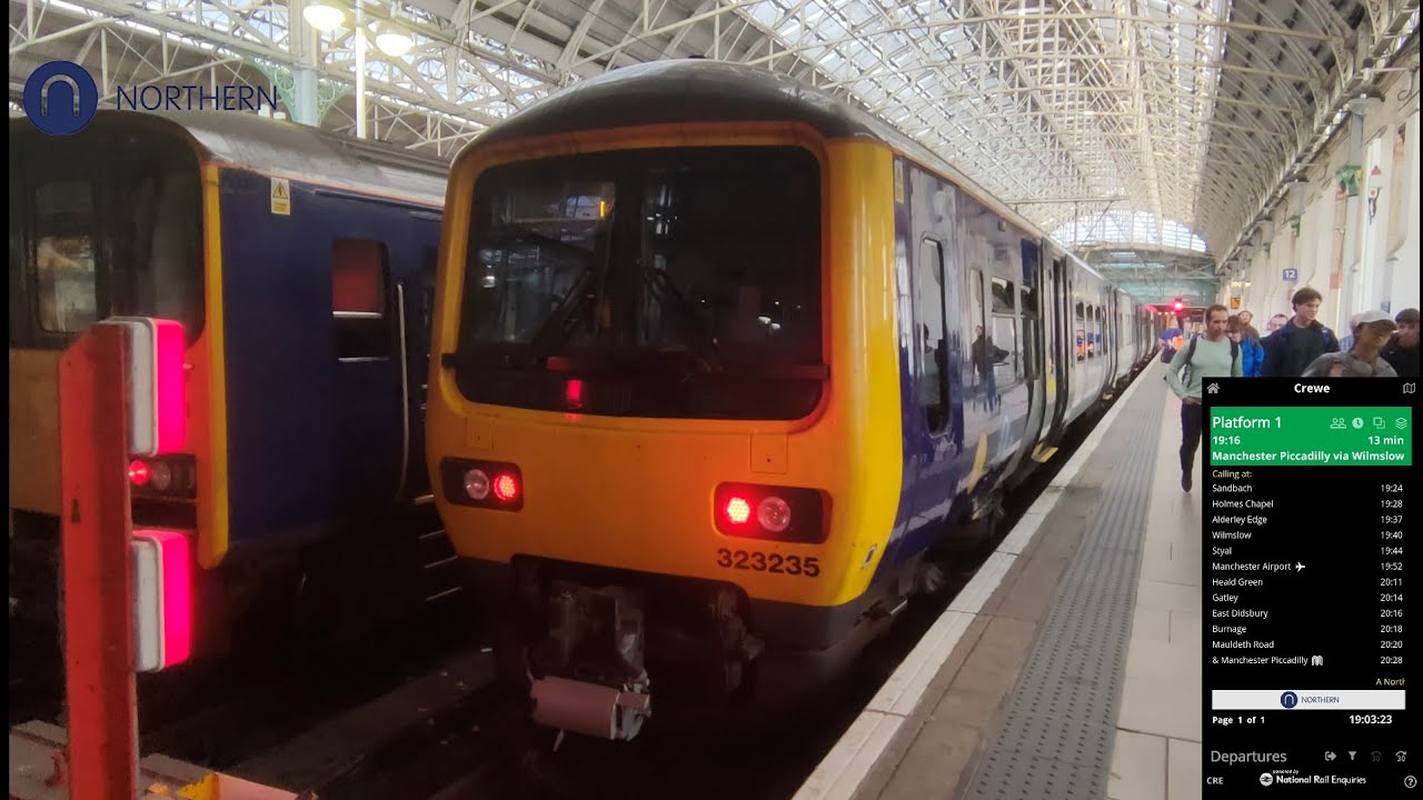 [Northern Class 323] Crewe to Manchester Piccadilly via Manchester Airport