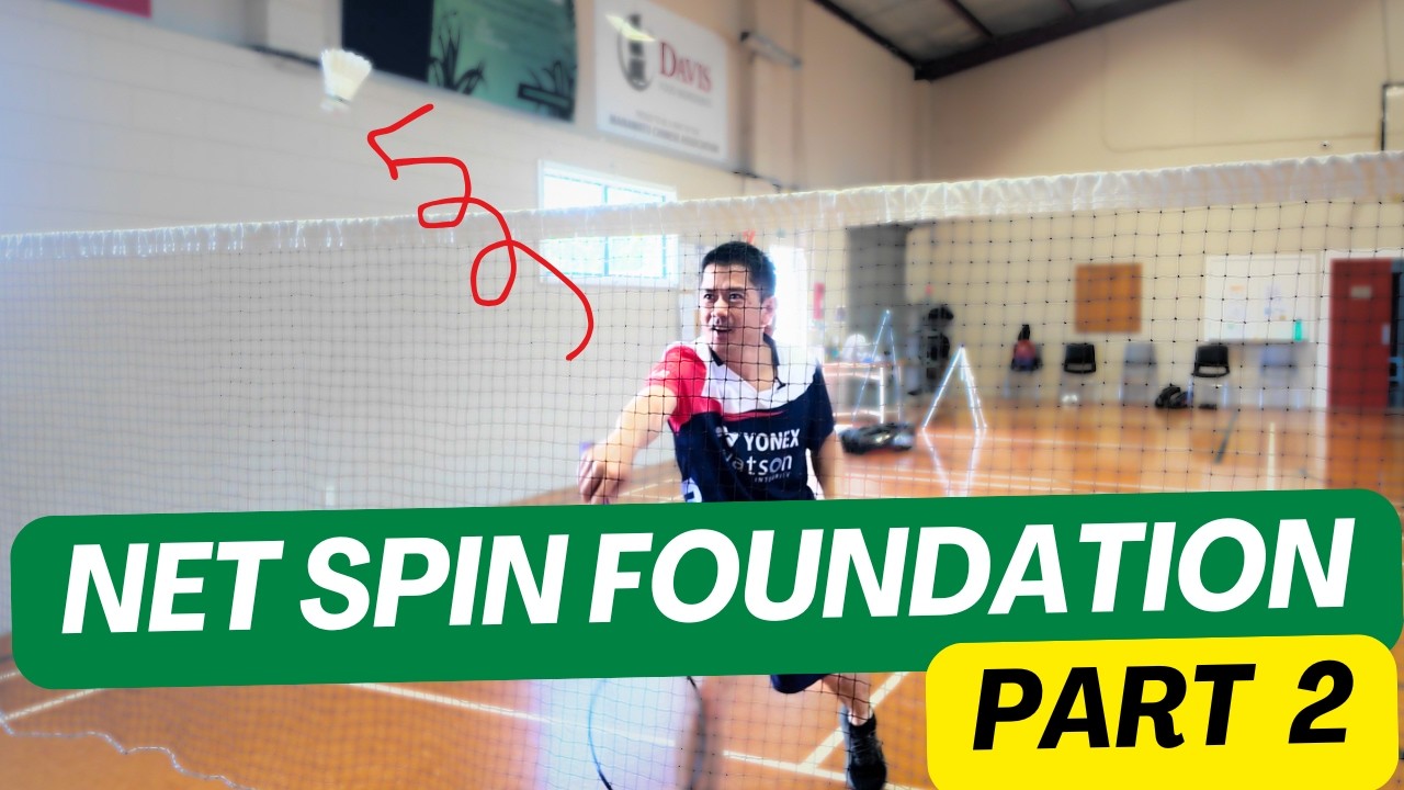 MORE Badminton Net Spins With 2 More IMPORTANT Tips! 🏸