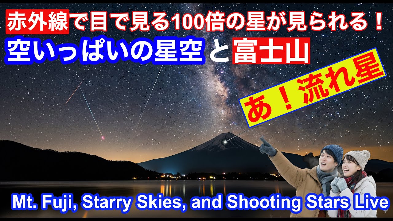 【星空と富士山ライブカメラ】 惑星直列。LIVE from 