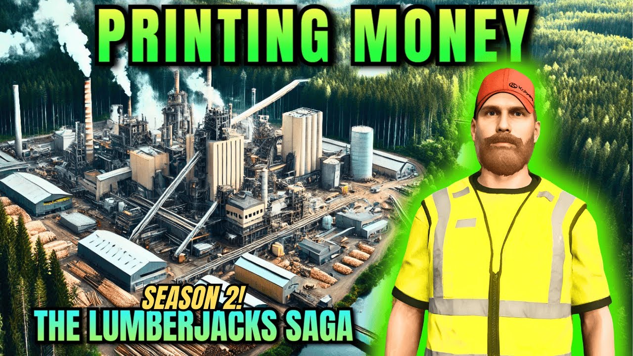 Printing Money With A Paper Factory In The Woods! - The Lumberjack’s Saga S2E11 - FS25