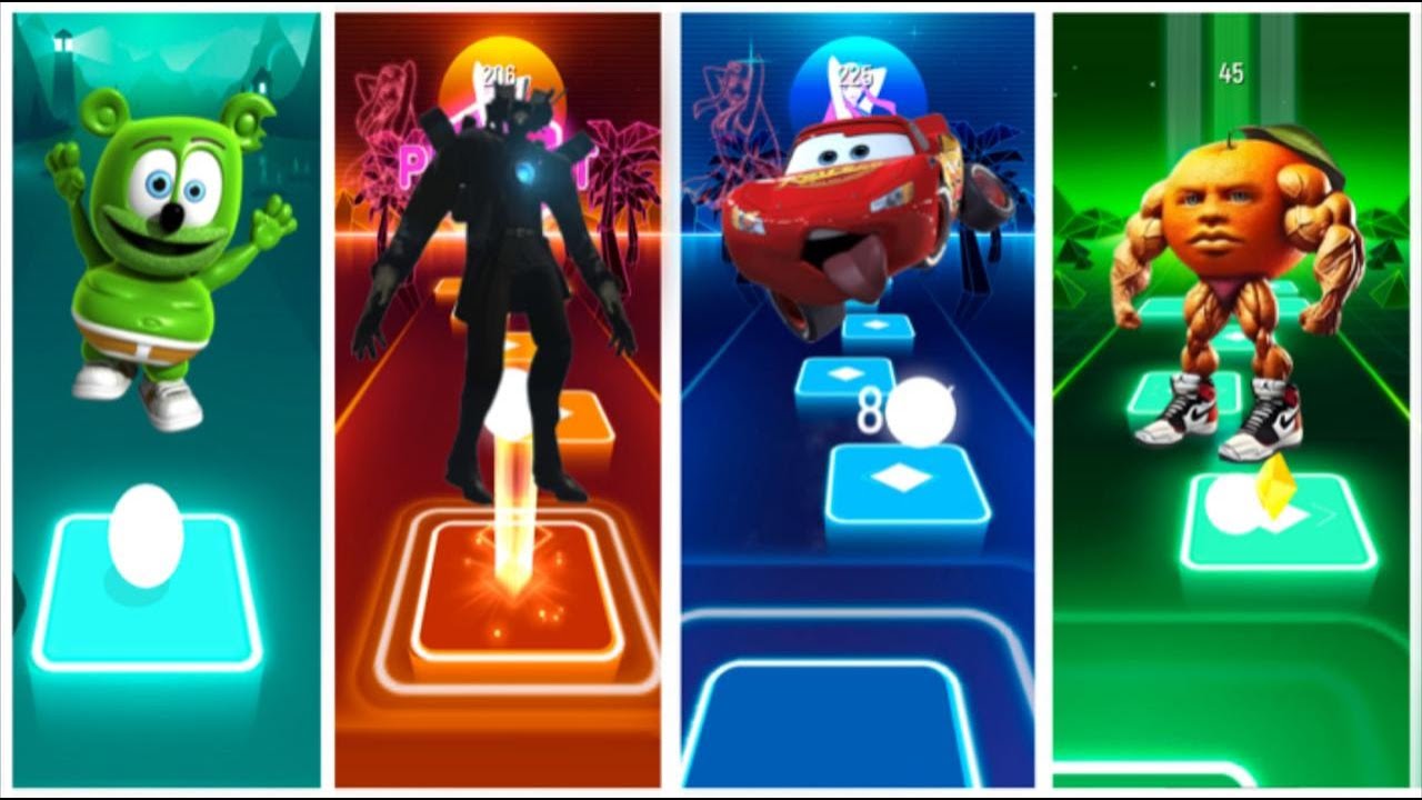 Gummy Bear 🆚 Cameraman 🆚 Lighting McQueen 🆚 Udin Din Din Dun / Who is Best?