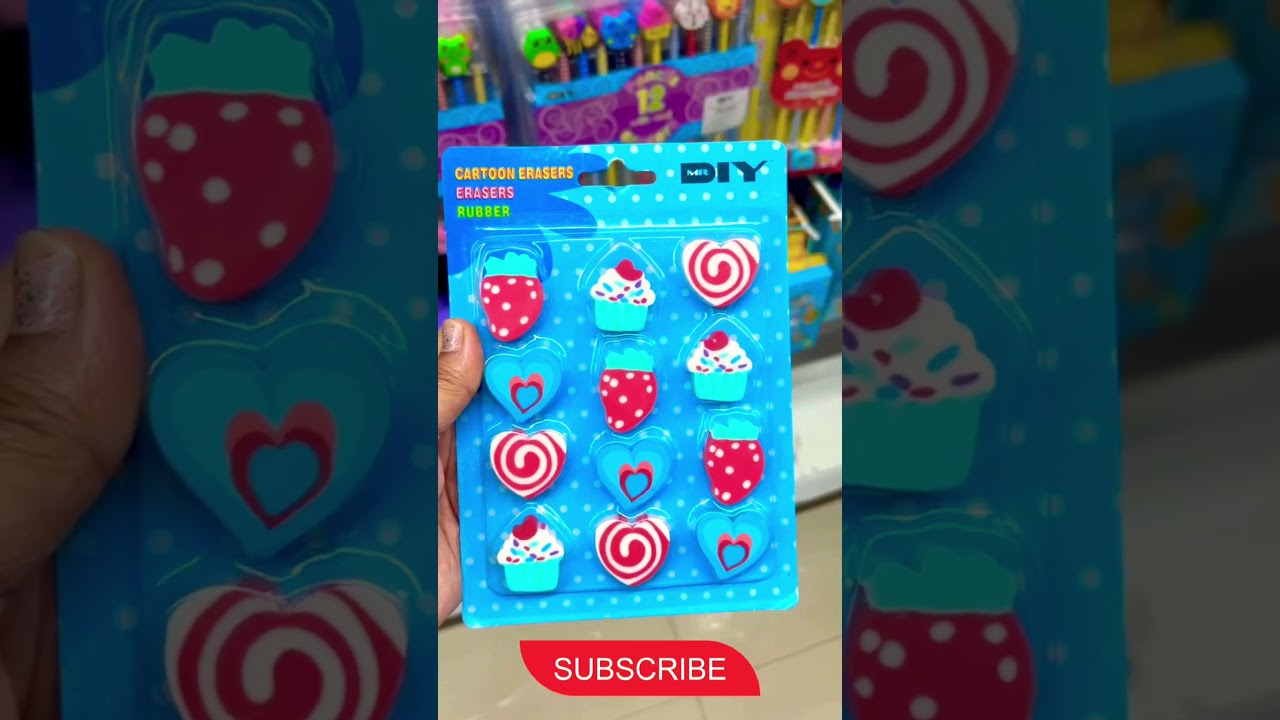 Fancy Erasers Collection🧼✨ #SchoolSupplies #Collection #cute #unique #haul #stationery #love #viral