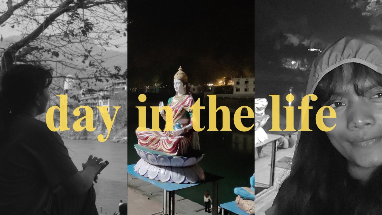 A Slow Day in My Life | Morning at the Ganga & Night Walk in Rishikesh