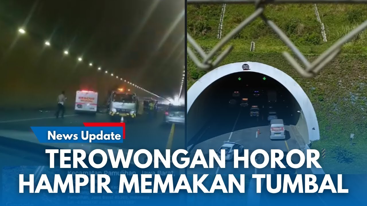 DETIK - DETIK TABRAKAN MAUT! Kecelakaan Tragis di Terowongan Kembar Tol Cisumdawu, Dua Orang Terluka