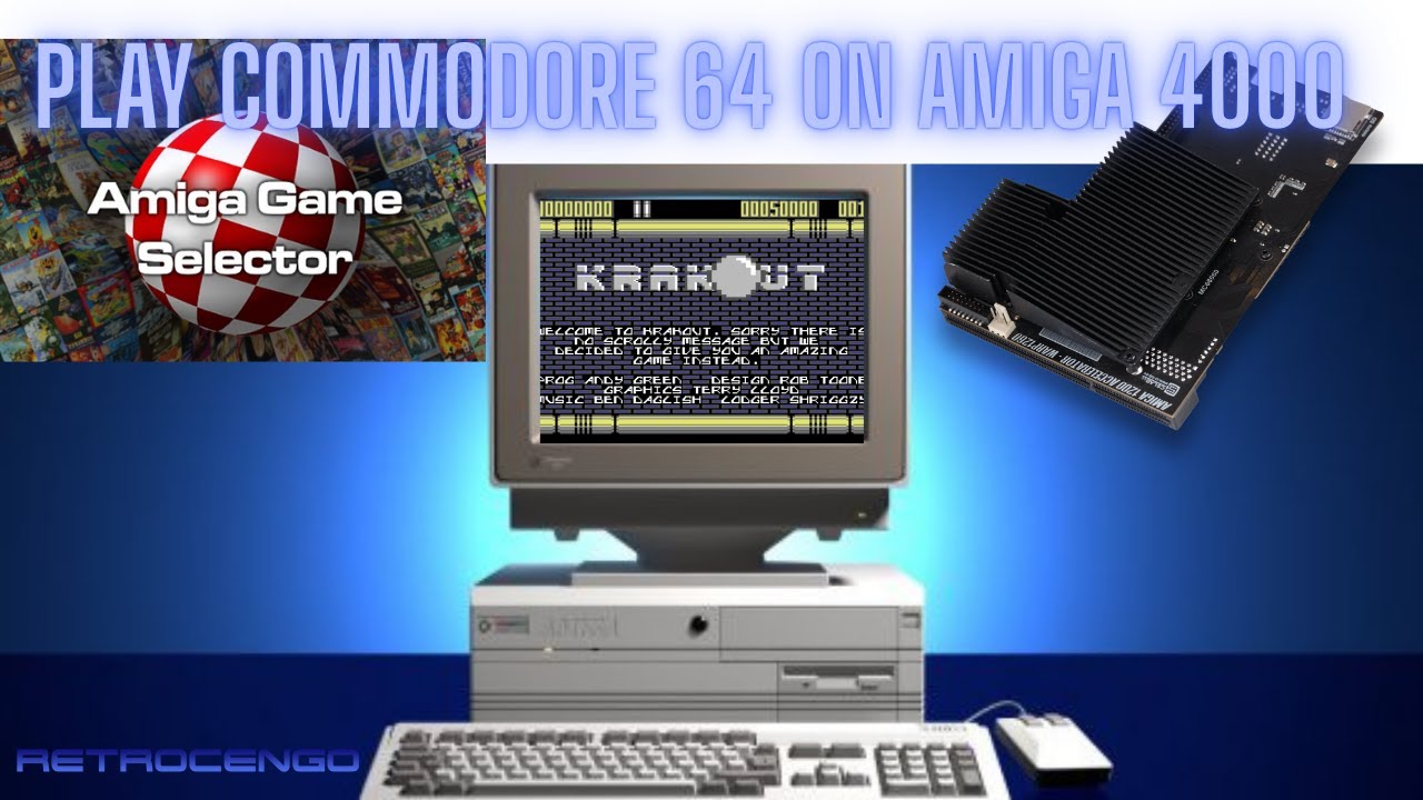 Play Commodore 64 Games on Amiga 4000 & Amiga 1200 Warp 1260 AGS 2.7