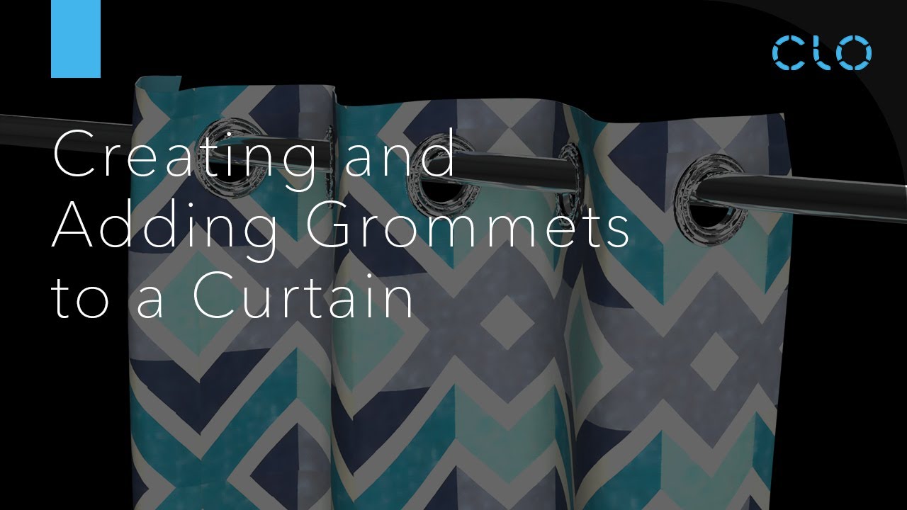 Creating and Inserting Grommets Into a Curtain