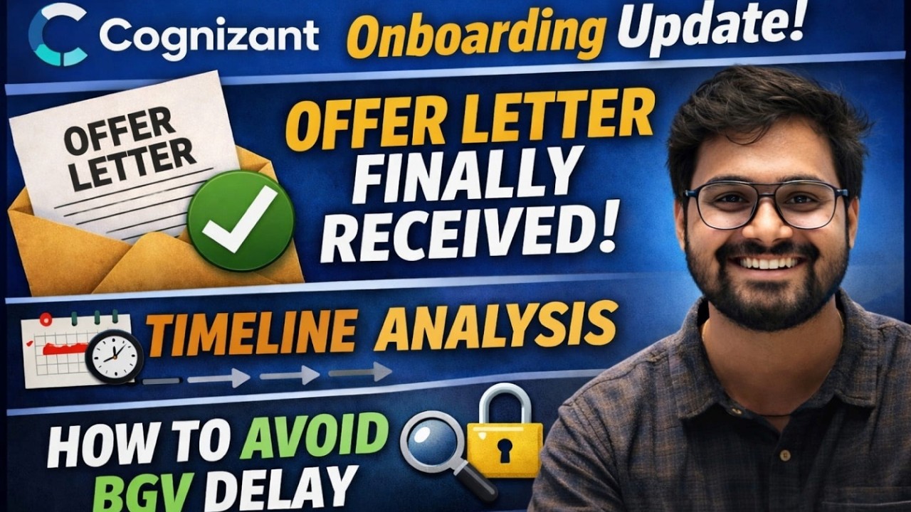 Cognizant Offer Letter Finally Released! Full Timeline + How to Avoid BGV Delay (2026)