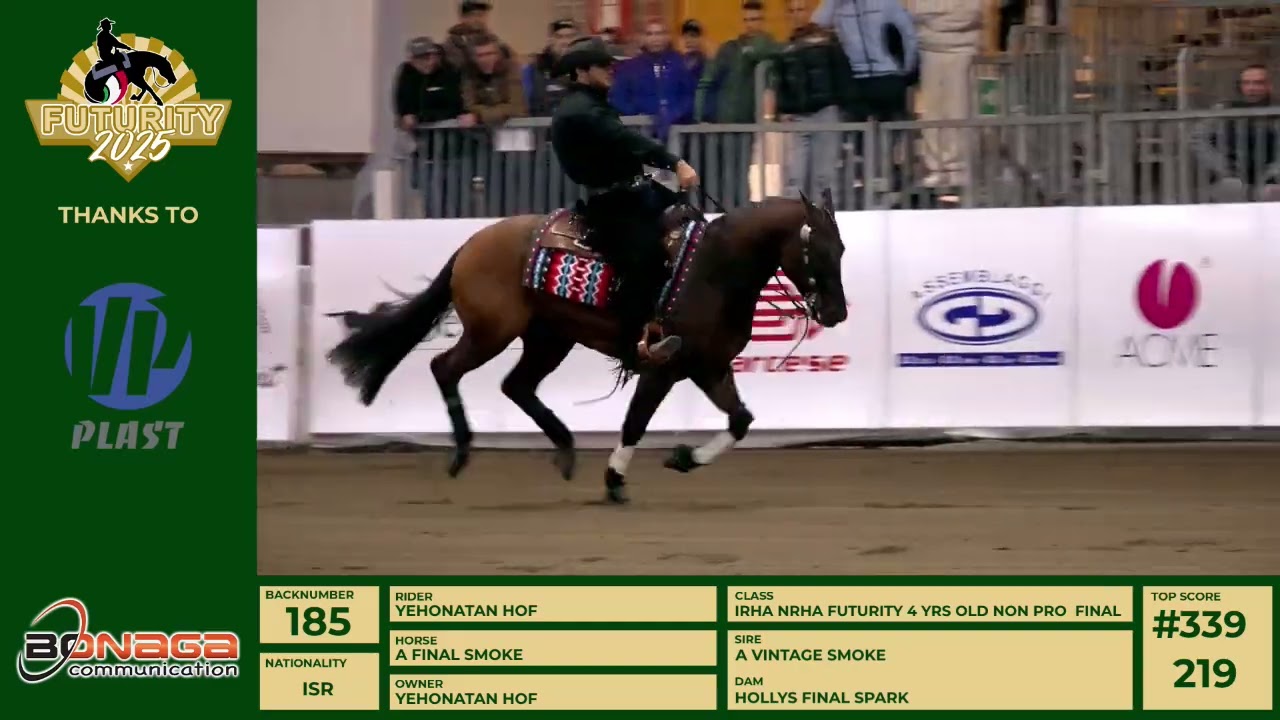 Futurity 2025 - YEHONATAN HOF & A FINAL SMOKE score 223