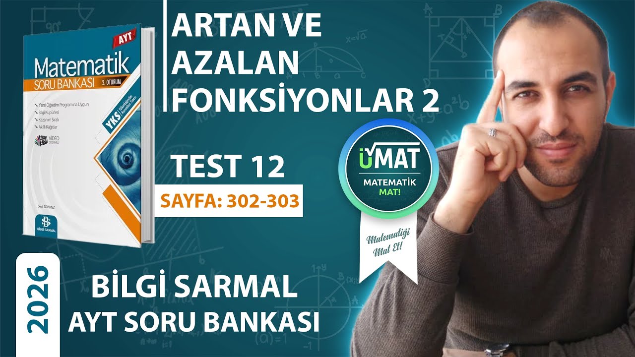 2026 BİLGİ SARMAL AYT MATEMATİK TÜREV TEST 12(ÖSYM TARZI)