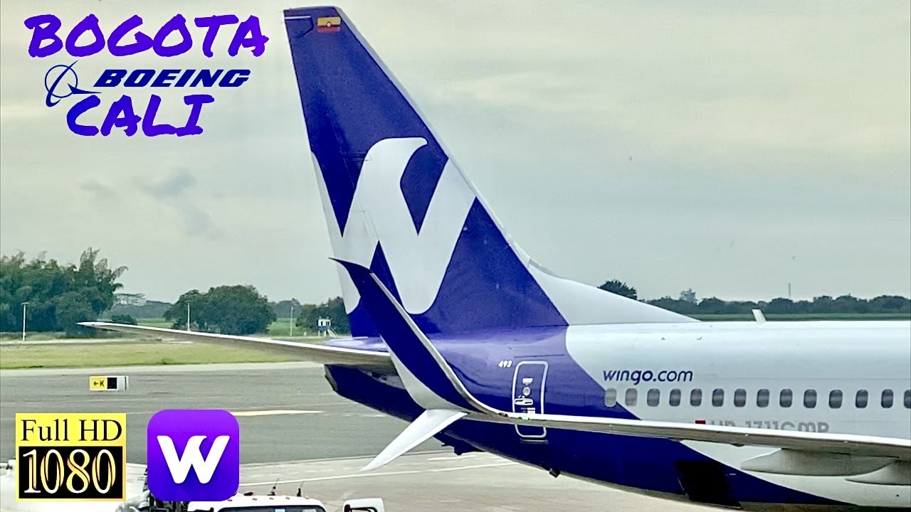 |TRIP REPORT| Wingo Boeing 737-800 | Bogotá - Cali | Descenso Sobre la Cordillera |HD|