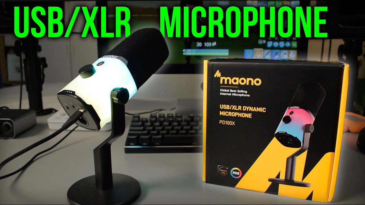 Maono PD100X USB XLR Dynamic RGB Microphone Review