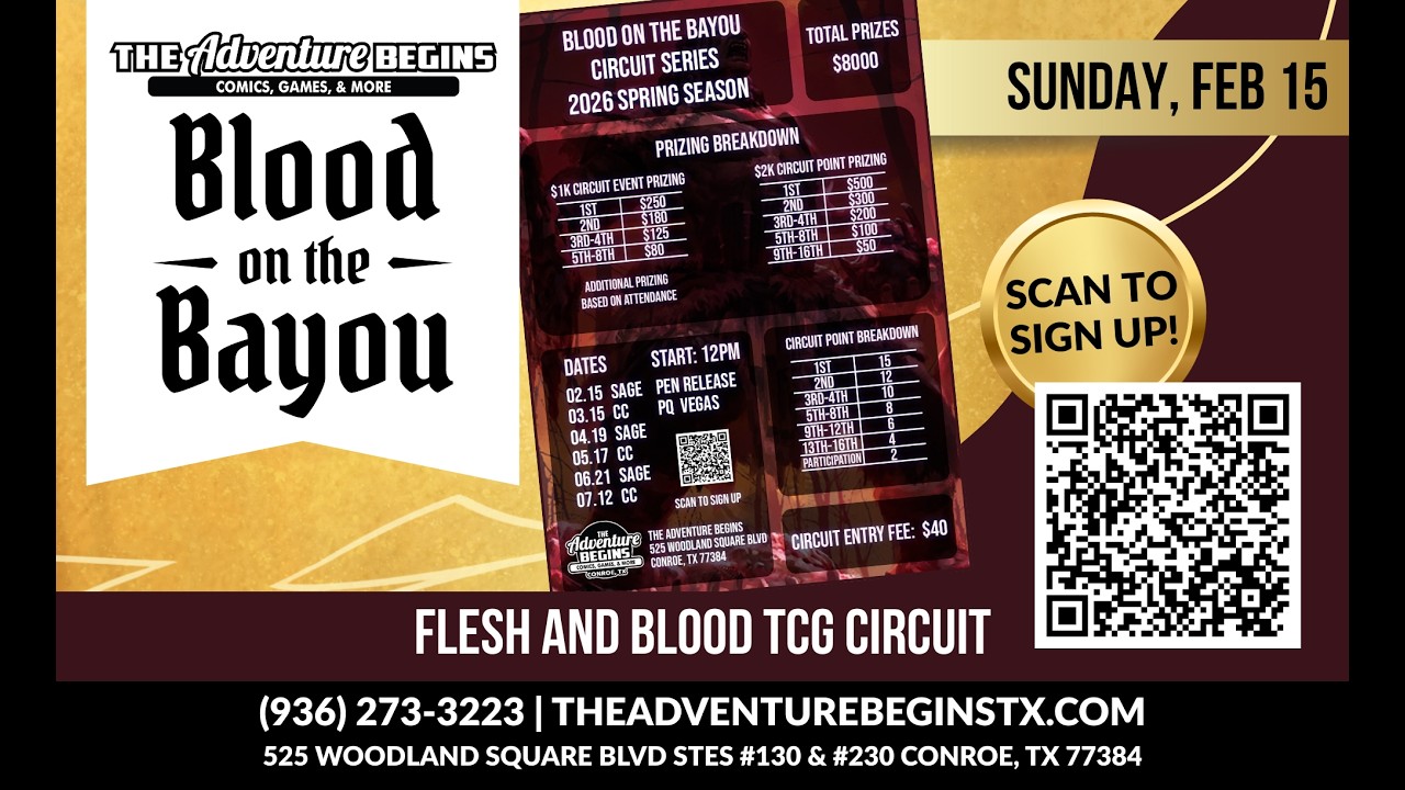 Blood on the Bayou Circuit 1 | The Adventure Begins