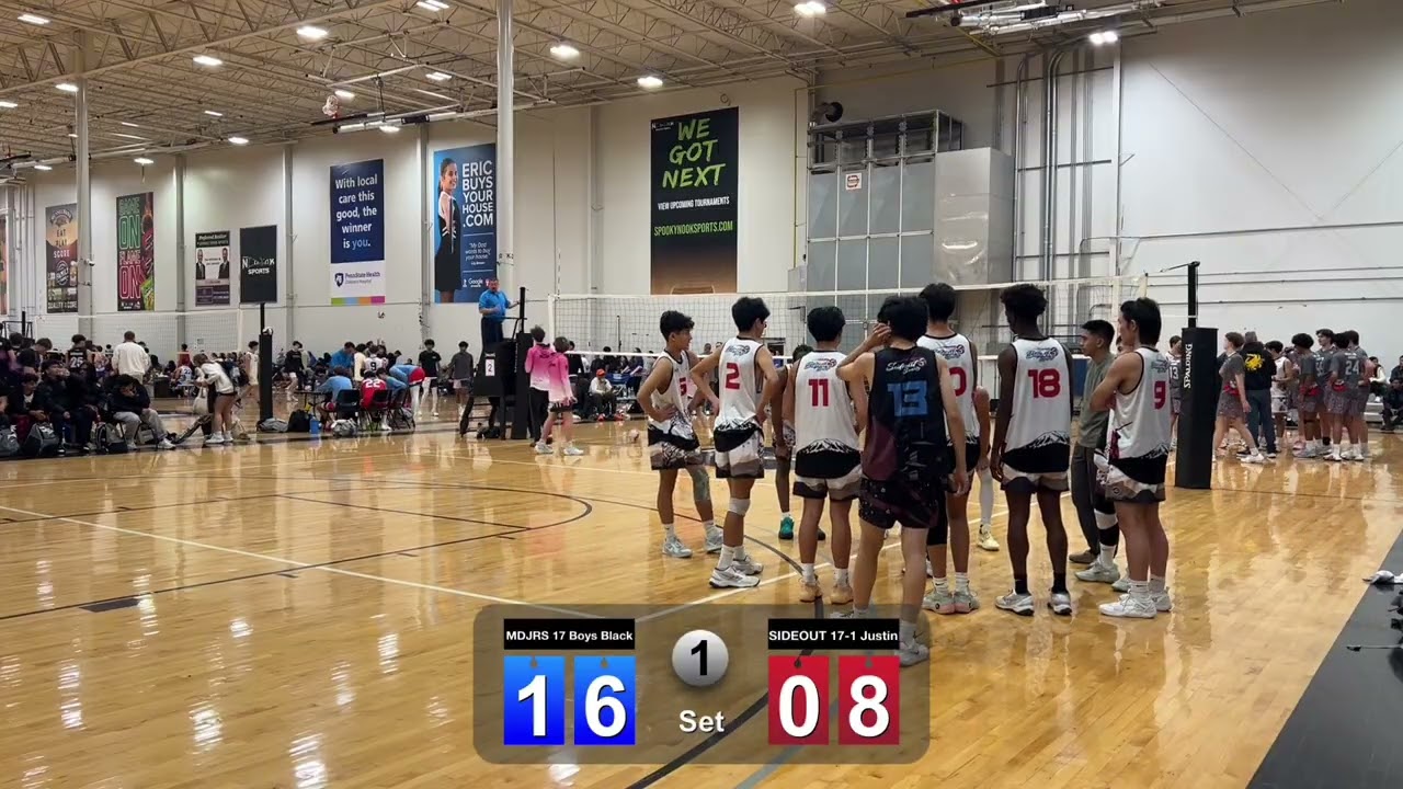 MDJRS 17 Boys Black vs SIDEOUT 17-1 Justin 2025 AAU/JVA SNOWBALL SLAM