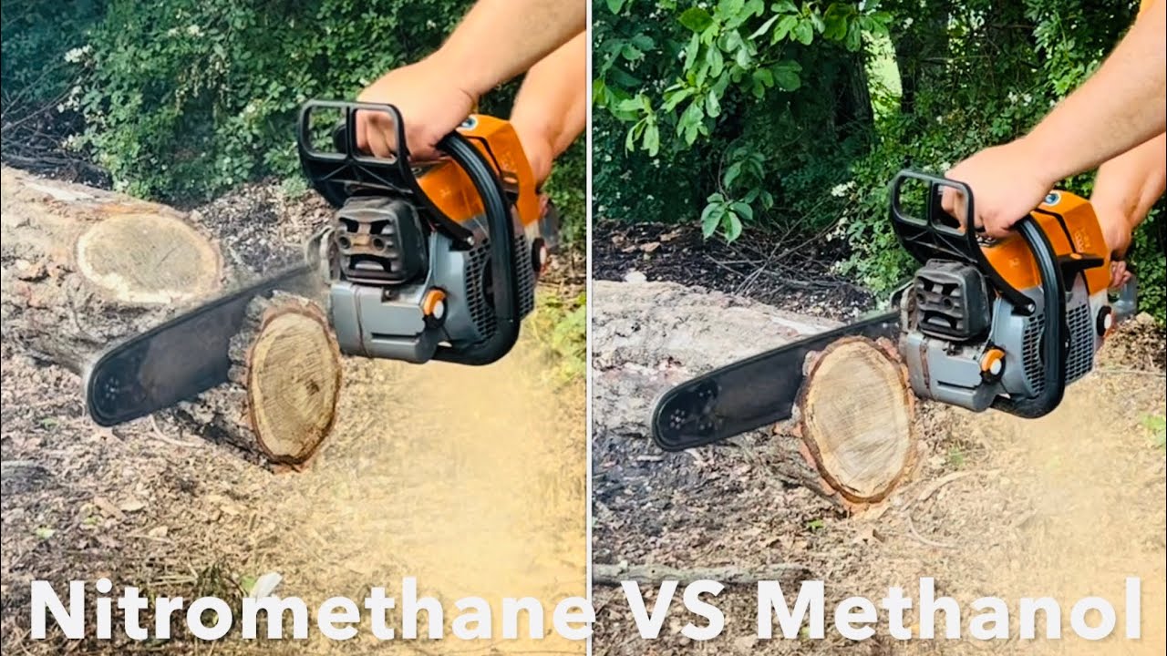Methanol VS Nitromethane In A Chainsaw!  Making More Power!