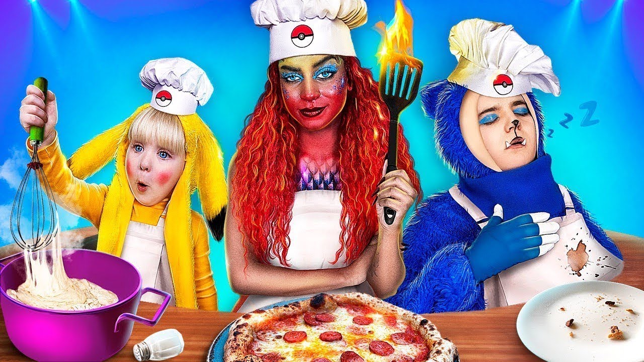 Pokémon Food Challenge! Pokémon Csata! Pokémon a Való Életben!