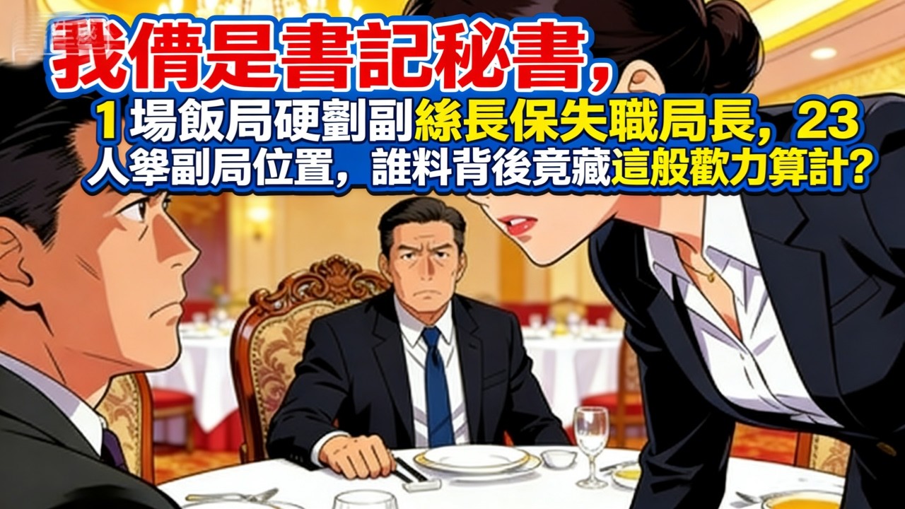 小说连载故事 法则3  我僅是書記秘書，1 場飯局硬剛副縣長保失職局長，23 人爭副局位置，誰料背後竟藏這般權力算計？