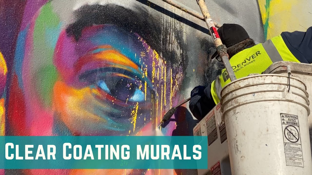 Clear Coating Murals and street Art with Anti-Graffiti coating