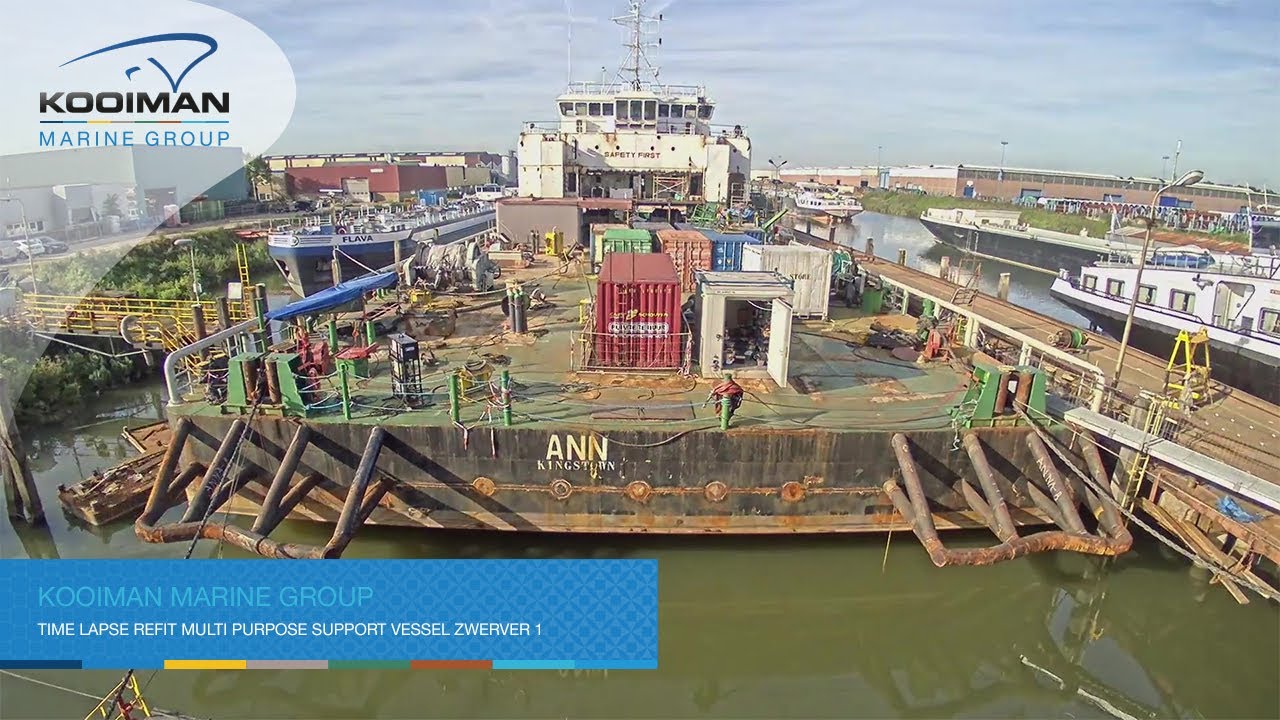 Kooiman Marine Group refit van de Zwerver 1 - time lapse impressie