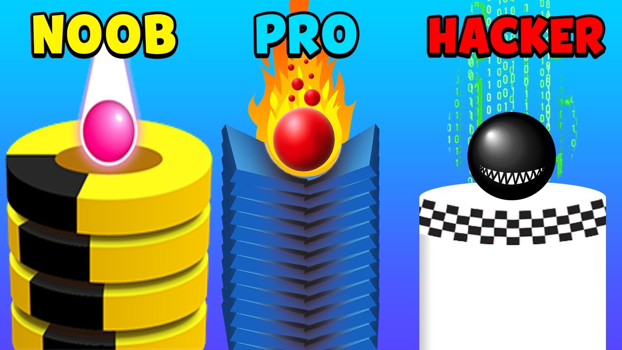 NOOB vs PRO vs HACKER - Stack Ball