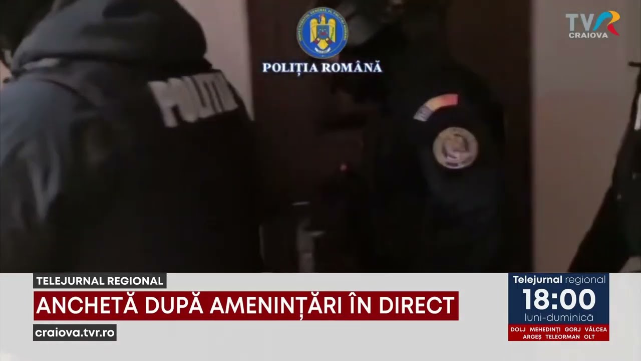 ANCHETĂ DUPĂ AMENINȚĂRI ÎN DIRECT