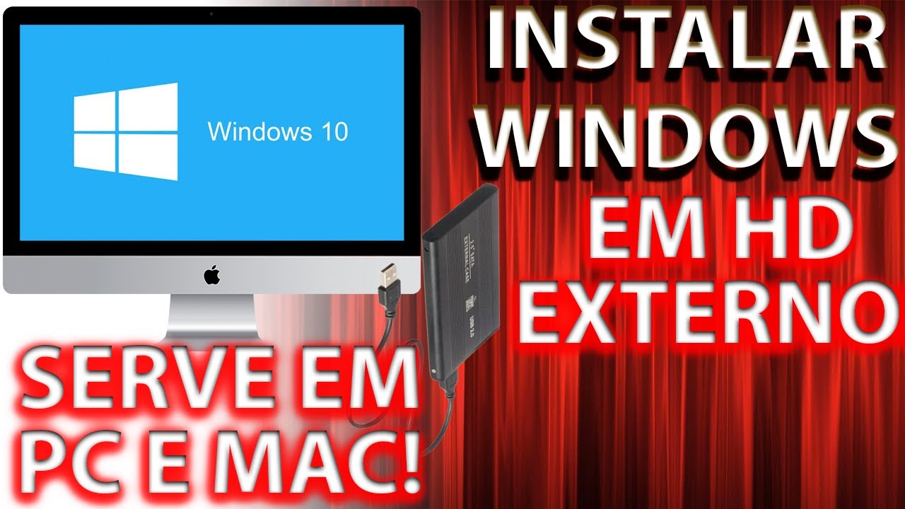 Como instalar Windows no HD externo USB e usar no Mac | MUITO FÁCIL!