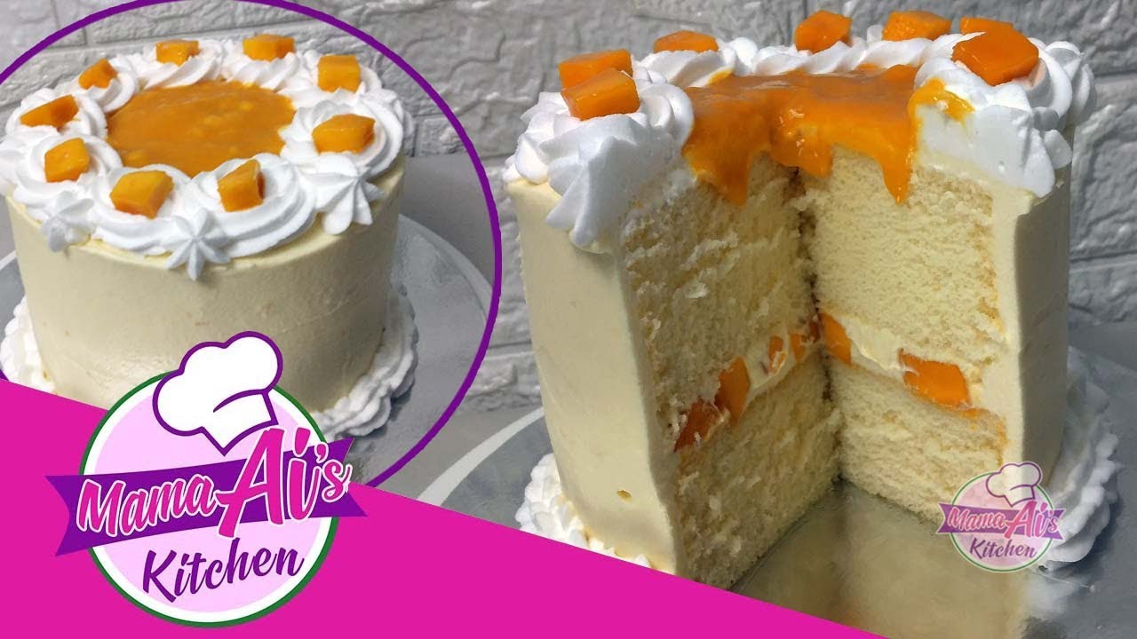 MANGO CAKE with SOFT and FLUFFY CHIFFON
