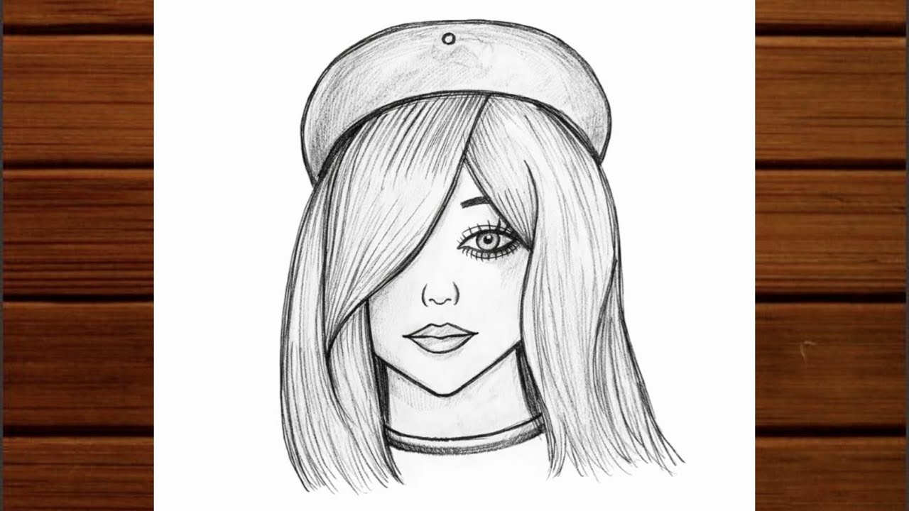 Beautiful Girl Pencil Sketch | Pencil Sketch step by step