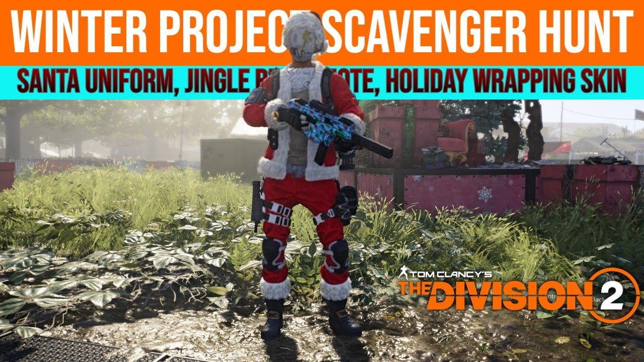 Winter Projects - Santa Hat, Jingle Bell, Holiday Wrapping | The Division 2 | Holiday Event Part#1