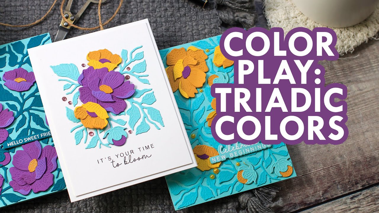 Color Play: Exploring Triadic Colors Purple, Yellow, & Teal
